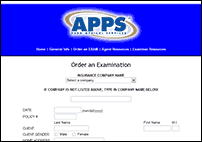 Local order form screenshot